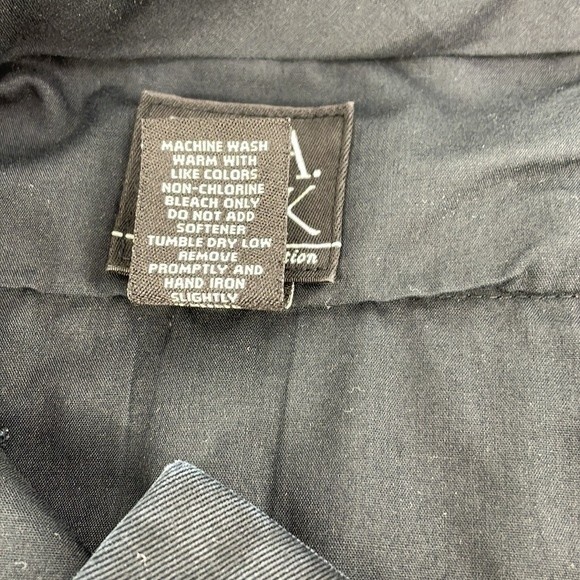 JOS. A BANK pleated front cotton chino trouser pants black size 40 x 30 men's - Picture 5 of 7